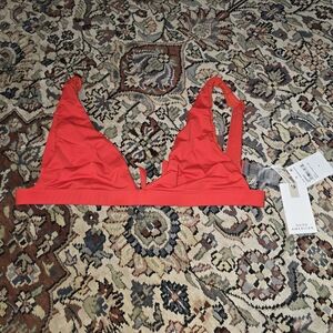 Good American Red Bikini Top